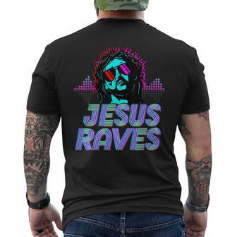 Jésus Raves House Musique Techno Musique Rave Party T-shirt imprimé au dos - Cadeauxyz