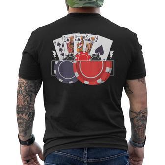 Jeu De Poker Droit Pour Joueur T-shirt imprimé au dos - Cadeauxyz