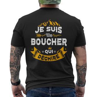 Jeuis Un Boucher Qui Déchire Idée Original Drôle Boucherie T-shirt imprimé au dos - Cadeauxyz