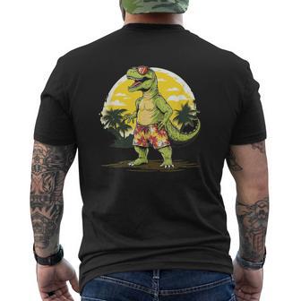 Joli Dinosaure Deacances Enhort Pour Les Fans De Plage Et D'été T-shirt imprimé au dos - Cadeauxyz