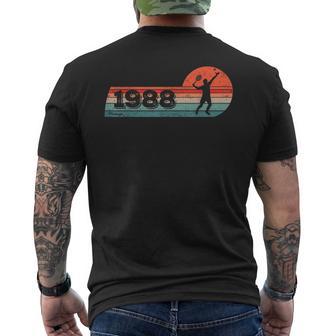 Joueur De Tennis Né En 1988 Anniversaire Hommes Tennis T-shirt imprimé au dos - Cadeauxyz