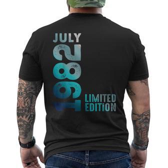 Juillet 1982 Année 1982Intage 1982 Rétro 1982 Édition Limitée T-shirt imprimé au dos - Cadeauxyz