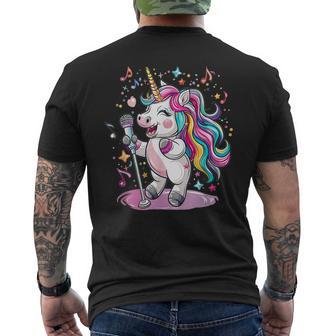 Karaoké Licorne Mignon T-shirt imprimé au dos - Cadeauxyz