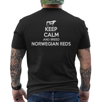 Keep Calm And Breed – Éleveur Deache Rouge Norvégien T-shirt imprimé au dos - Cadeauxyz