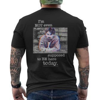 Kevin Smith Clerks Vhs Dante Hicks Be Here Today Retro 90S Men's T-shirt Back Print - Thegiftio UK