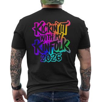 Kickin' It With My Kinfolk 2026 Family Reunion 2026 Men's T-shirt Back Print - Thegiftio UK