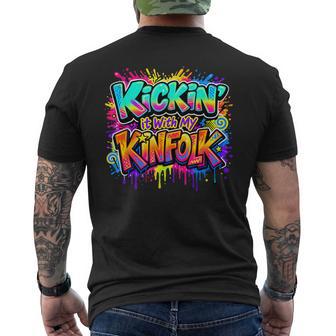 Kickin' It With My Kinfolk Family Reunion Men's T-shirt Back Print | Seseable UK