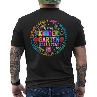 Kindergarten Dream Team Back To School Kindergartenteacher Men's T-shirt Back Print - Thegiftio UK