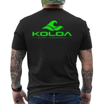 Koloa Surf Classic Green Wave Logo Graphic Men's T-shirt Back Print - Thegiftio UK