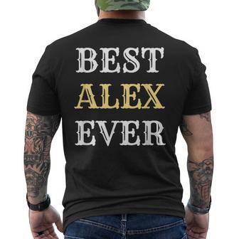 La Mejor Idea De Regalo De Alex Para Hombre Regalos Con Nombres Divertidos Camiseta Hombre Estampado Espalda - Regaloses