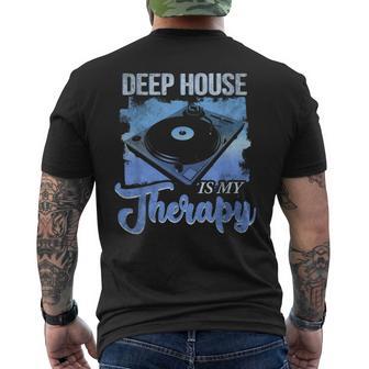 La Musique Deep House Est Ma Thérapie Dance Deep House T-shirt imprimé au dos - Cadeauxyz