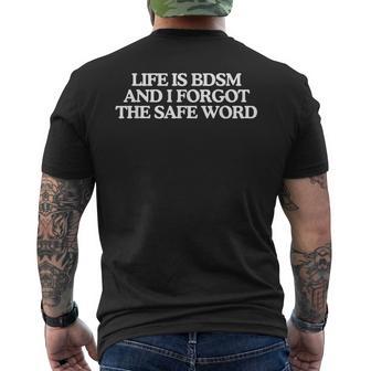 Laida Es Bdsm Y Olvidé El Meme Adulto Desquiciado Divertidoeguro Camiseta Hombre Estampado Espalda - Regaloses
