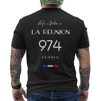 Laie Est Meilleure À La Réunion Numéro 974 Outre-Mer France T-shirt imprimé au dos - Cadeauxyz