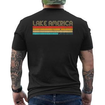 Lake America Limited Edition Estd 2026 Vintage Mens Men's T-shirt Back Print | Seseable UK