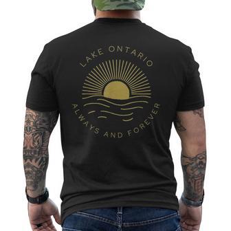 Lake Ontario Lake Ontario Always And Forever Men's T-shirt Back Print - Thegiftio UK