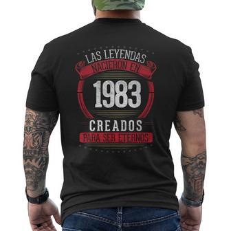 Las Leyendas Nacen En 1983 43 Años Cumpleaños Regalo De 43 Camiseta Hombre Estampado Espalda - Regaloses