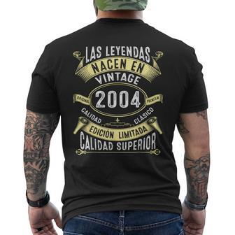Las Leyendas Nacen En 2004 22 Años Cumpleaños Hombre Regalo Camiseta Hombre Estampado Espalda - Regaloses