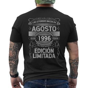 Las Leyendas Nacen En Agosto De 1996 30 Años Cumpleaños Camiseta Hombre Estampado Espalda - Regaloses
