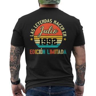 Las Leyendas Nacen En Julio 1992 29 Cumpleaños Camiseta Hombre Estampado Espalda - Regaloses