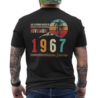 Las Leyendas Nacen En Noviembre 1967 55 Cumpleaños Hombre Re Camiseta Hombre Estampado Espalda - Regaloses