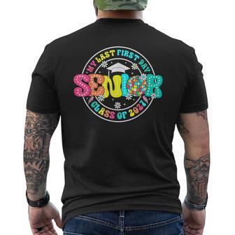 My Last First Day Senior Class Of 2027 Graduation 27 Retro Men's T-shirt Back Print - Monsterry DE