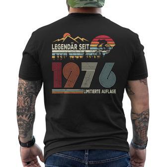 Legendäreit 1976 Jahrgang 1976 Fahrrad Mountainbiker T-Shirt mit Rückendruck - Geschenkecke