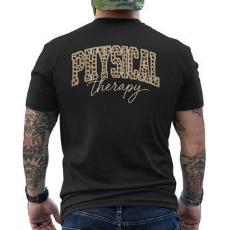 Leopard Physical Therapy Pt Physical Therapist Pt Student Men's T-shirt Back Print - Thegiftio UK