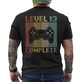 Level 13 Complete Gamer 13 Jahre Zocker Junge Geschenk T-Shirt mit Rückendruck - Geschenkecke