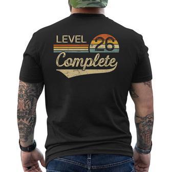 Level 26 Complete Vintage 26Th Wedding Anniversary Men's T-shirt Back Print - Thegiftio UK