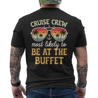 Most Likely To Be At The Buffet Matching Family Cruise 2026 Men's T-shirt Back Print - Monsterry