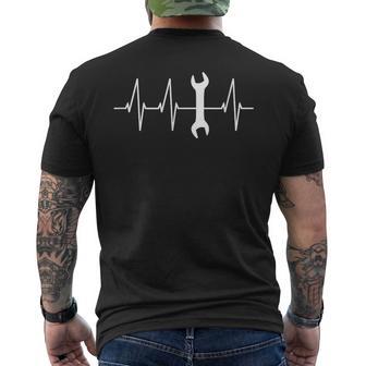 Llave Mecánica Del Latido Del Corazón Herramienta Camiseta Hombre Estampado Espalda - Regaloses