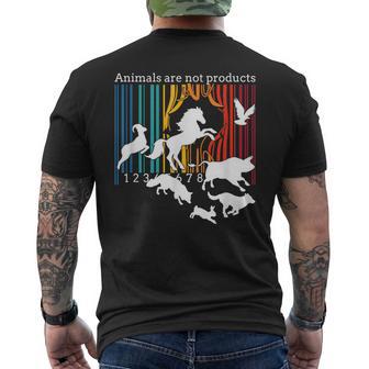 Los Animales Noon Productos Liberaciónegetariana Derechos De Los Animales Camiseta Hombre Estampado Espalda - Regaloses