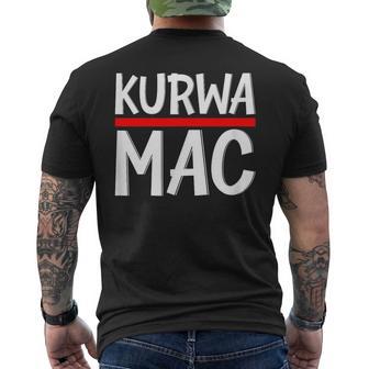 Was Los Kurwa Inscription Polonaise Drapeau Polonais T-shirt imprimé au dos - Cadeauxyz