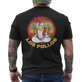 Los Pollos Poulet Rétrointage T-shirt imprimé au dos - Cadeauxyz