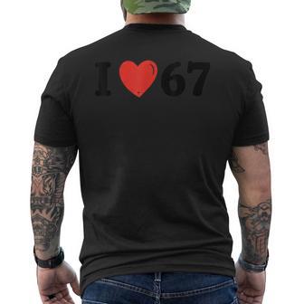 I Love 6 7Ixeven Meme Divertido Adulto Niños Camiseta Hombre Estampado Espalda - Regaloses