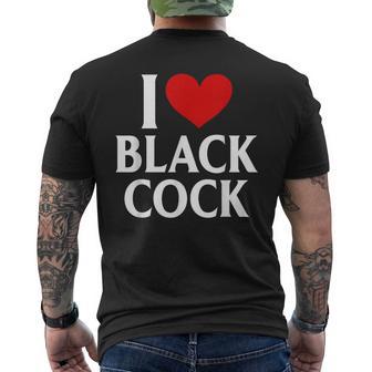 I Love Black Cock I Heart Black Cock Men's T-shirt Back Print - Thegiftio UK