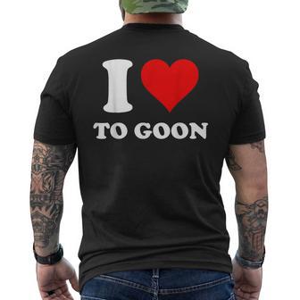 I Love To Goon Men's T-shirt Back Print | Seseable UK