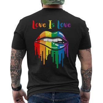 Love Is Love Is Love Lgbtq Csd Amore T-shirt da uomo con stampa posteriore - Novitaregali