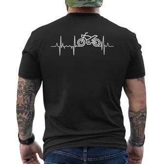 I Love My Motorcycle Cardiograma Del Motorista Camiseta Hombre Estampado Espalda - Regaloses