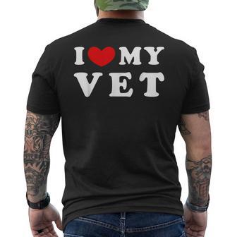 I Love Myet Amo A Mieterinario Camiseta Hombre Estampado Espalda - Regaloses