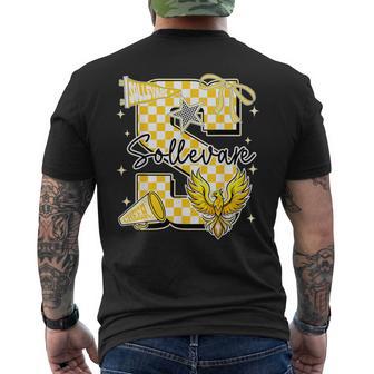 I Love Sollevare First Name Personalized Varsity Men's T-shirt Back Print - Thegiftio UK