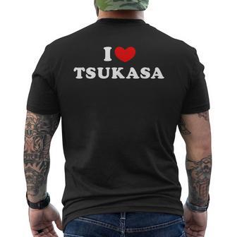 I Love Tsukasa Amo Tsukasa Camiseta Hombre Estampado Espalda - Regaloses