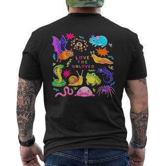 Love The Unloved Cute Animals Aesthetic Graphic Men's T-shirt Back Print - Thegiftio UK