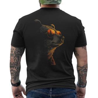 Lustiger Bär Retro-Stil Für Damen Und Herren T-Shirt mit Rückendruck - Geschenkecke
