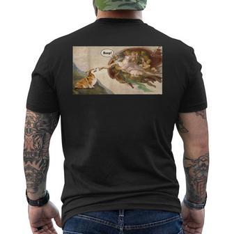 Lustiges Korgi-Hunde-Memeon Boop Thenoot Of Welsh Corgi T-Shirt mit Rückendruck - Geschenkecke