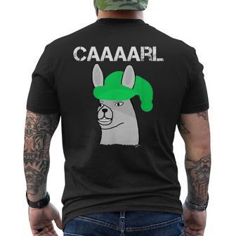 Lustiges Lama Mit Hüten Lama Mit Hut Carl What Did You Do T-Shirt mit Rückendruck - Geschenkecke