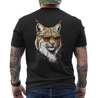 Lynx Motif Animal Illustration Lynx T-shirt imprimé au dos - Cadeauxyz