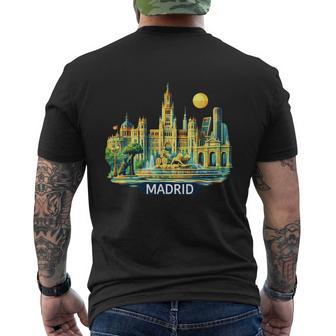 Madrid Ciudad Españaouvenir Camiseta Hombre Estampado Espalda - Regaloses