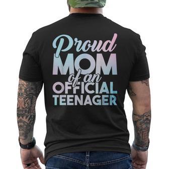 Mamá Adolescente Oficial Mamá Adolescente Orgullosa Camiseta Hombre Estampado Espalda - Regaloses