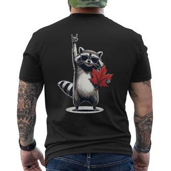 Mapache Canadá Día De La Independencia Canada Camiseta Hombre Estampado Espalda - Regaloses